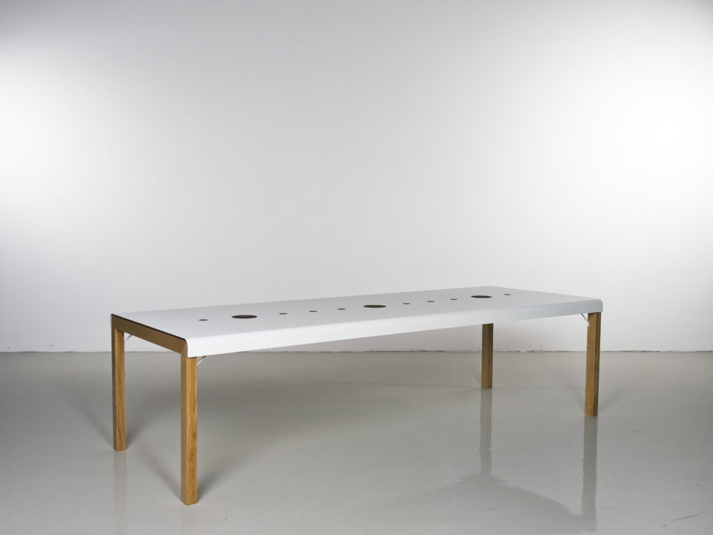furniture design dining table plastic with holes for wine chandelier design furniture with frame oak itable design by f maurer 1