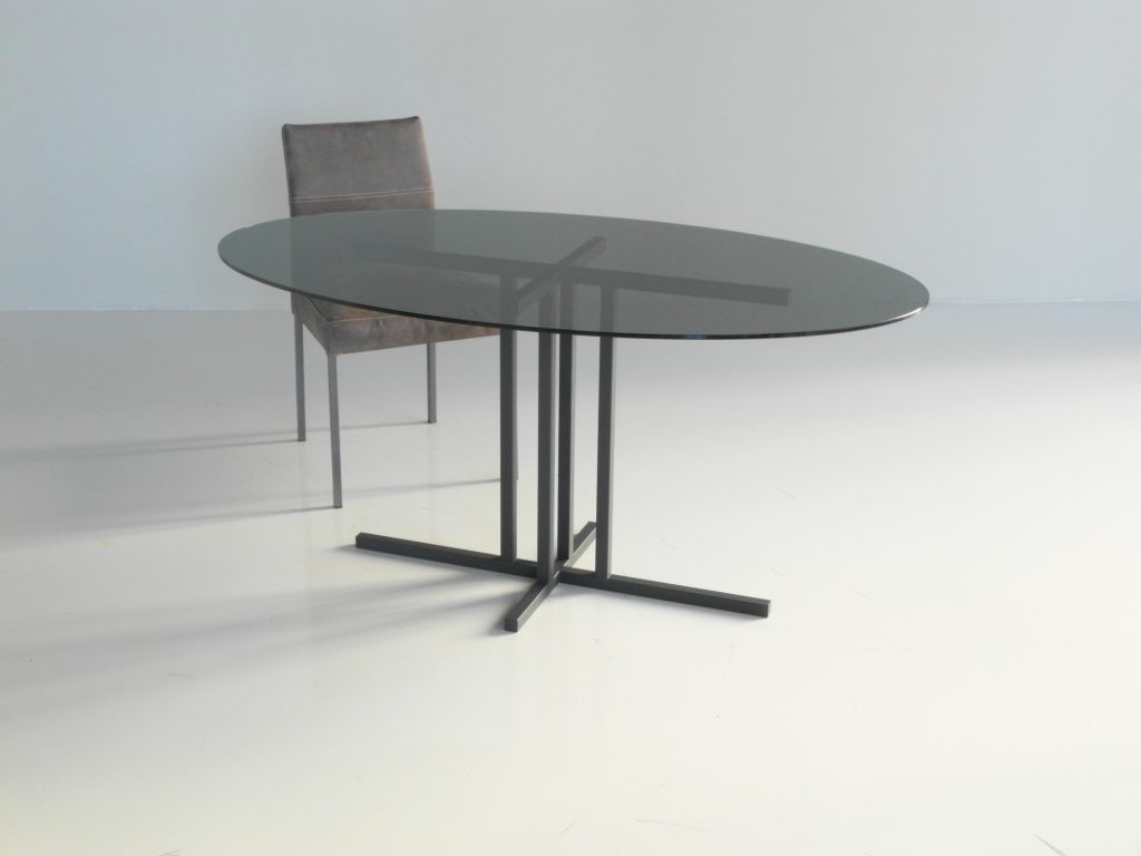 furniture design furniture dining table outdoor glass smoked glass frame steel designer furniture by f maurer 2