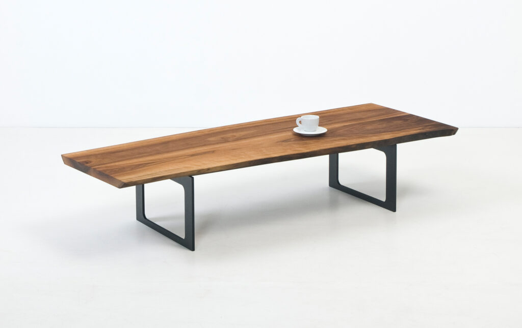 furniture design sofa wooden coffee table walnut designer furniture with black frame by furniture designer design by f maurer 5