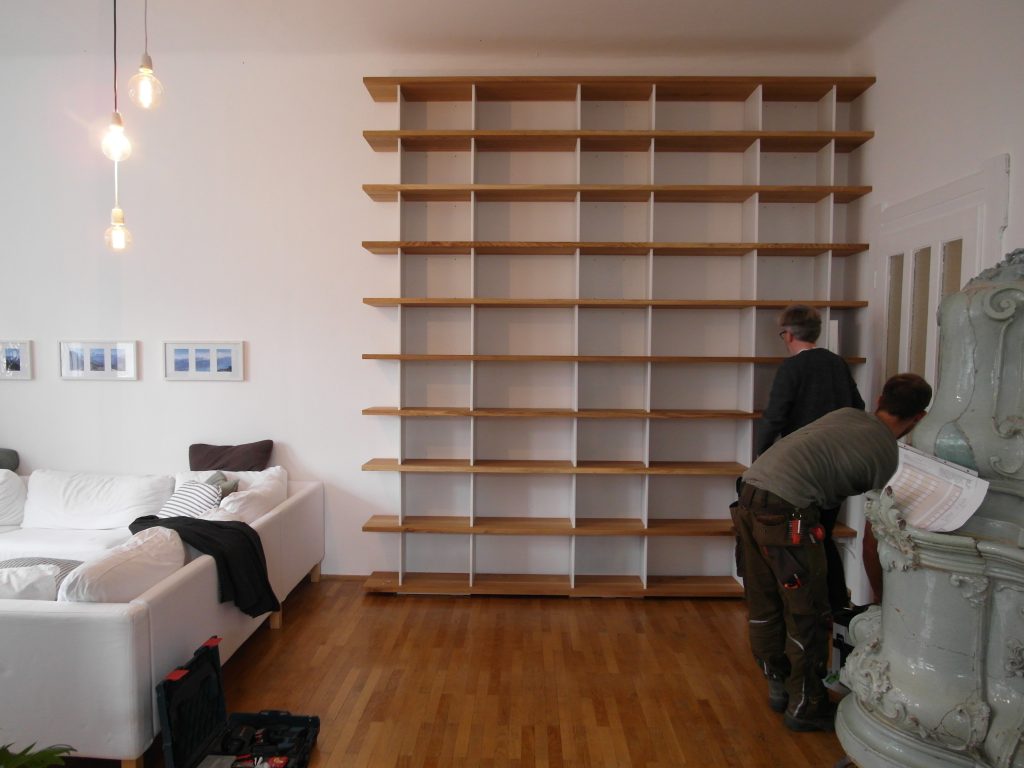 interior design interior designer apartment furniture bookcase shelf system stacking shelf solid oak wood designer furniture f maurer 6