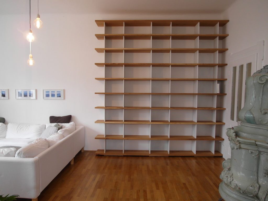 interior design interior designer apartment furniture bookcase shelf system stacking shelf solid oak wood designer furniture f maurer 7
