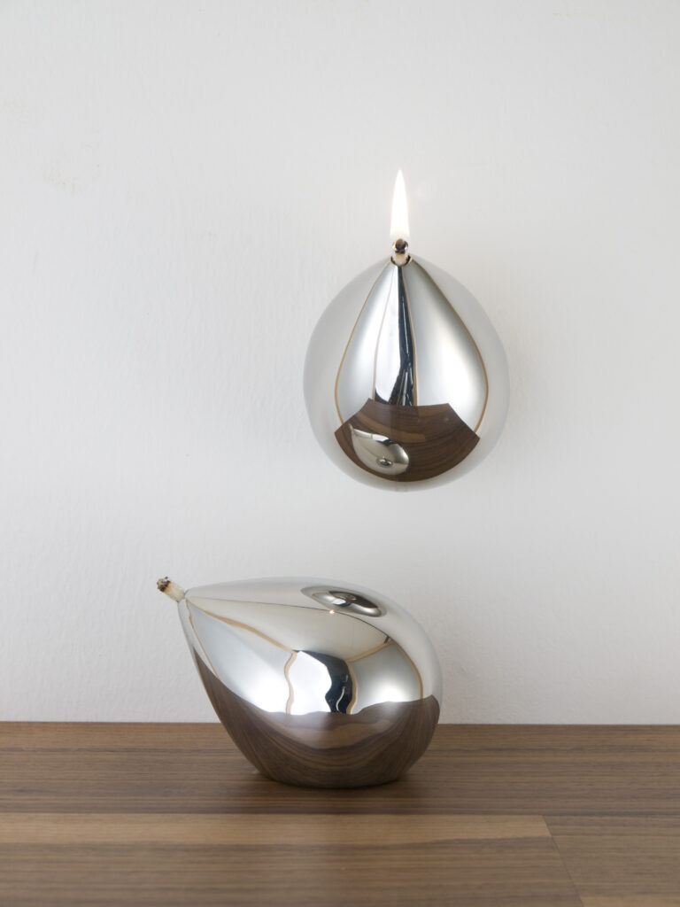 product design tableware gift fire oil lamp stainless steel niro cult object designed for designgalerie the lux lit