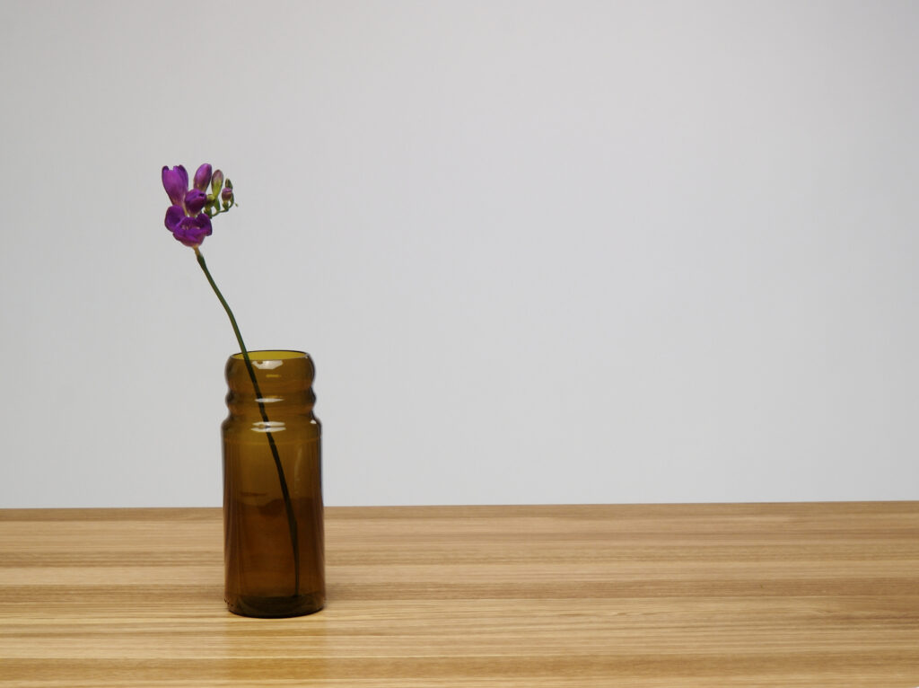 product design tableware geschenk glas blumen vase aus flaschen für designgalerie ölflaschenvase mit blume