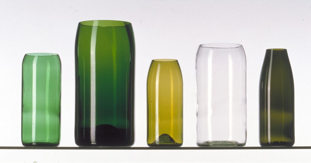 product design tableware gift glass flower vases from bottles for artificial vase set1 1