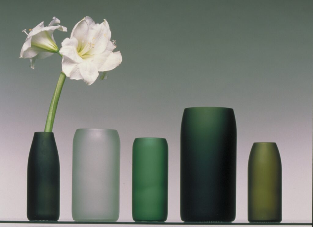 product design tableware gift glass flower vases from bottles for artificial vase set1 2