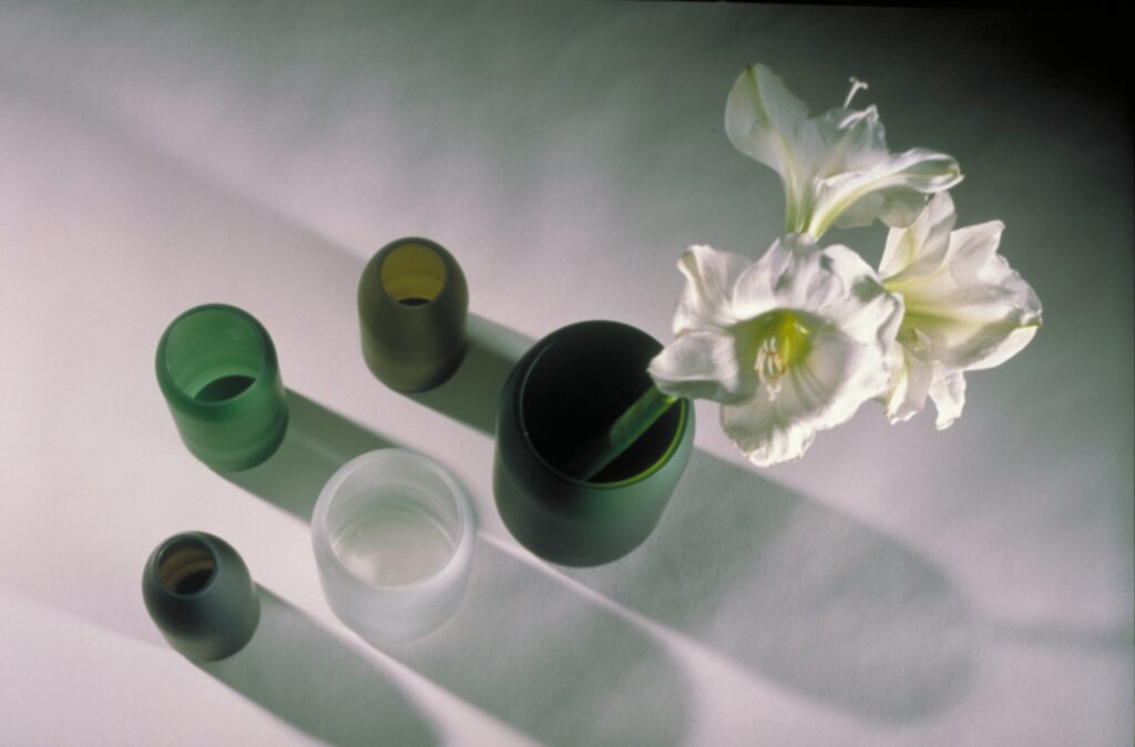 product design tableware gift glass flower vases from bottles for artificial vase set1 3