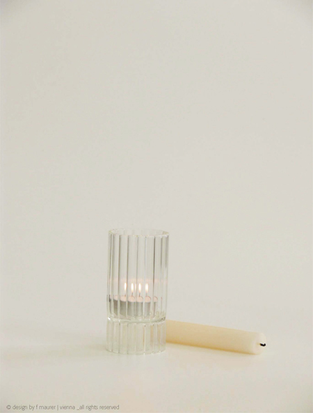 product design tableware vase geschenk hommage an josef hoffmann jugendstil kerzenstaender kerzenhalter josefine mit teelicht